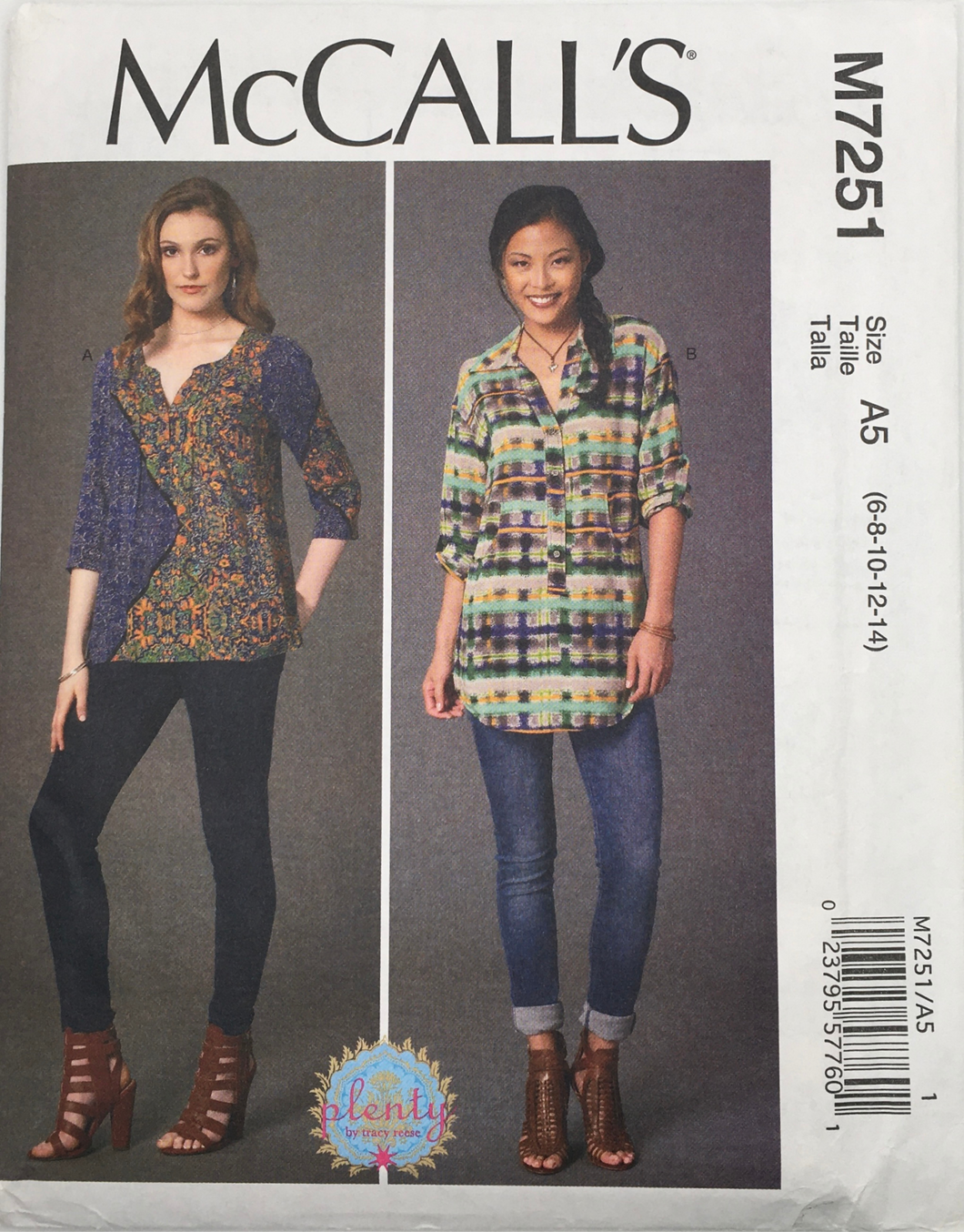 2015 Sewing Pattern: McCalls M7251