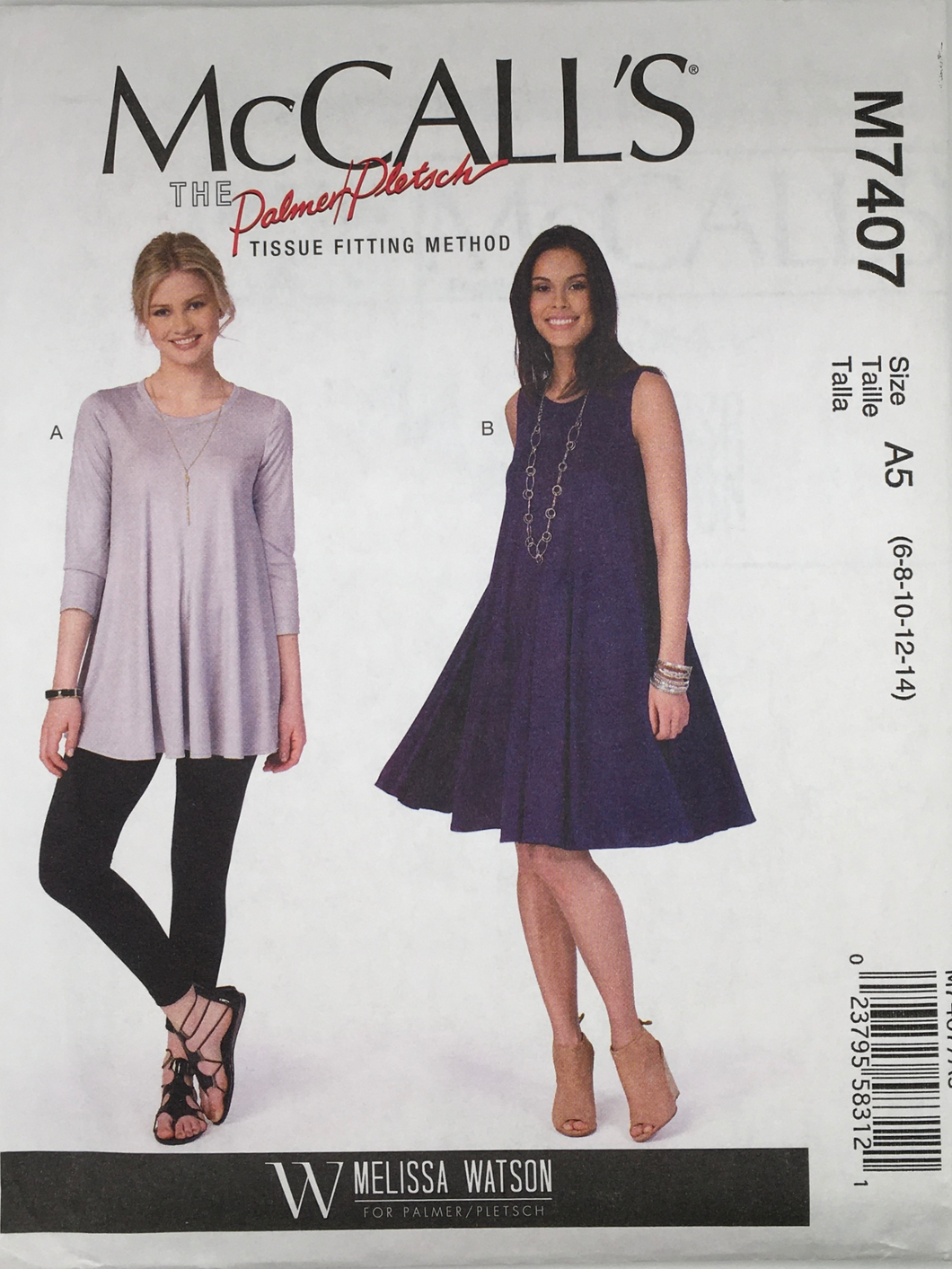 2016  Sewing Pattern: McCalls M7407