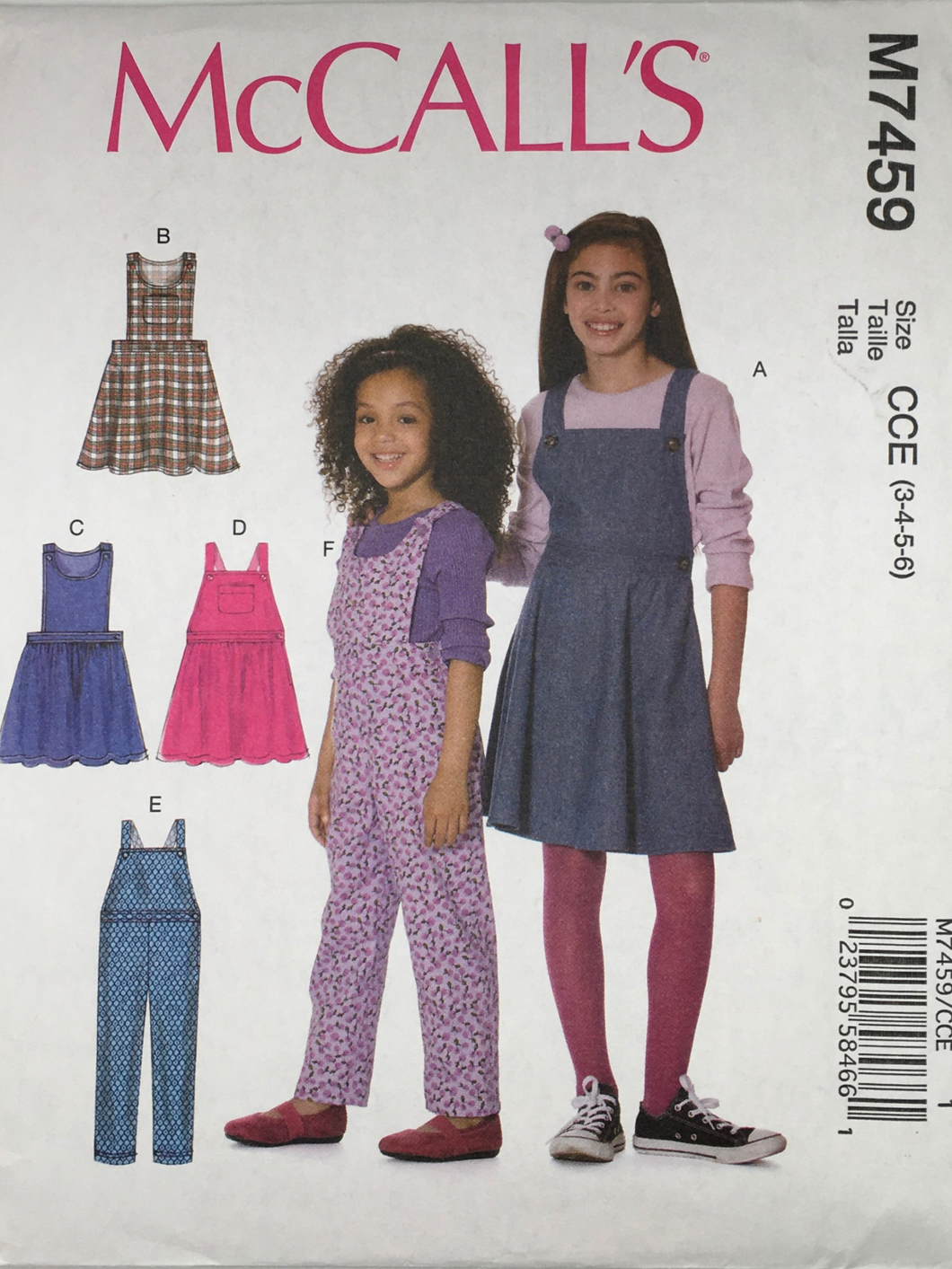 2016  Sewing Pattern: McCalls M7459