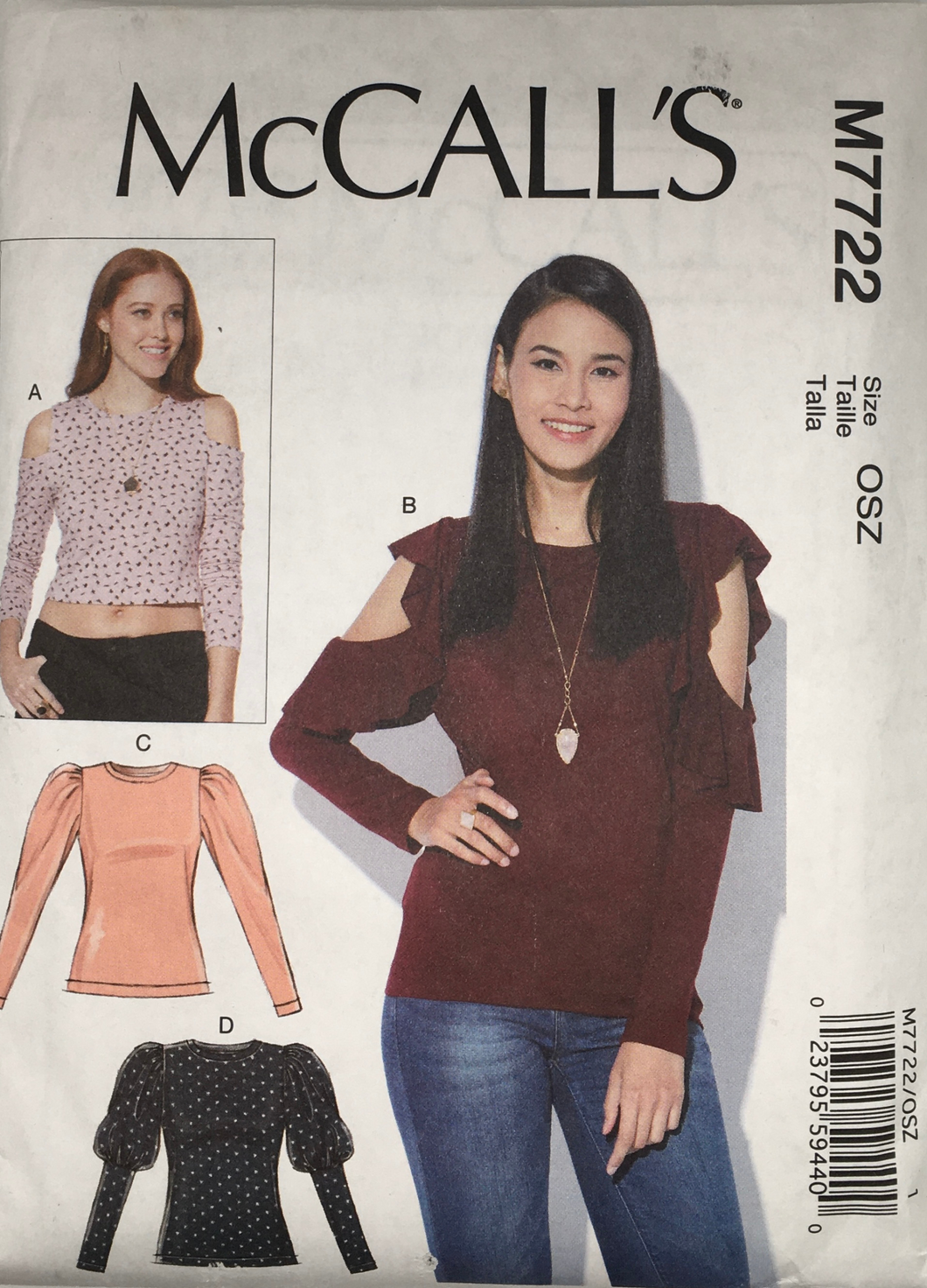 2018 Sewing Pattern: McCalls M7722