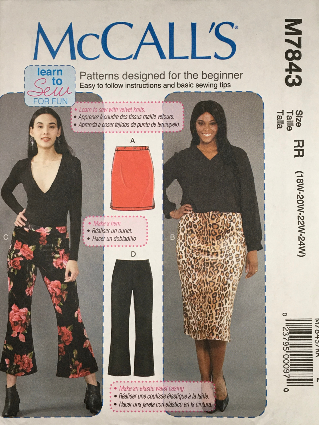 2018 Sewing Pattern: McCalls M7843