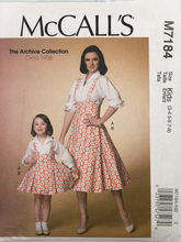 Load image into Gallery viewer, 1958 Reproduction Sewing Pattern: McCalls M7184
