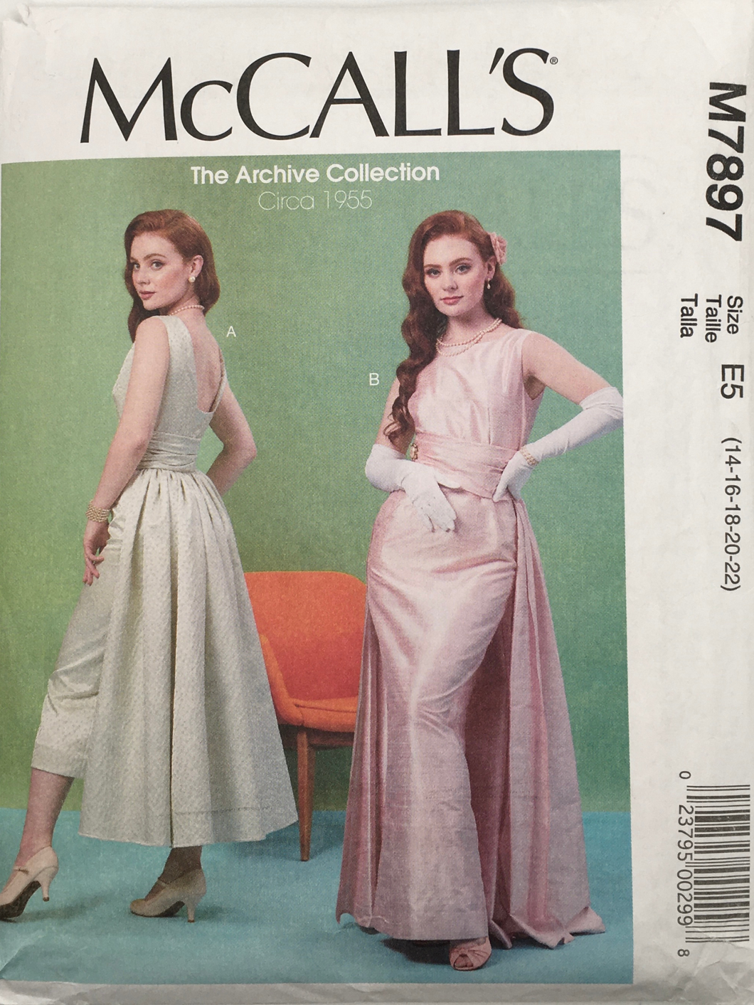 1955 Reproduction Sewing Pattern: McCalls M7897