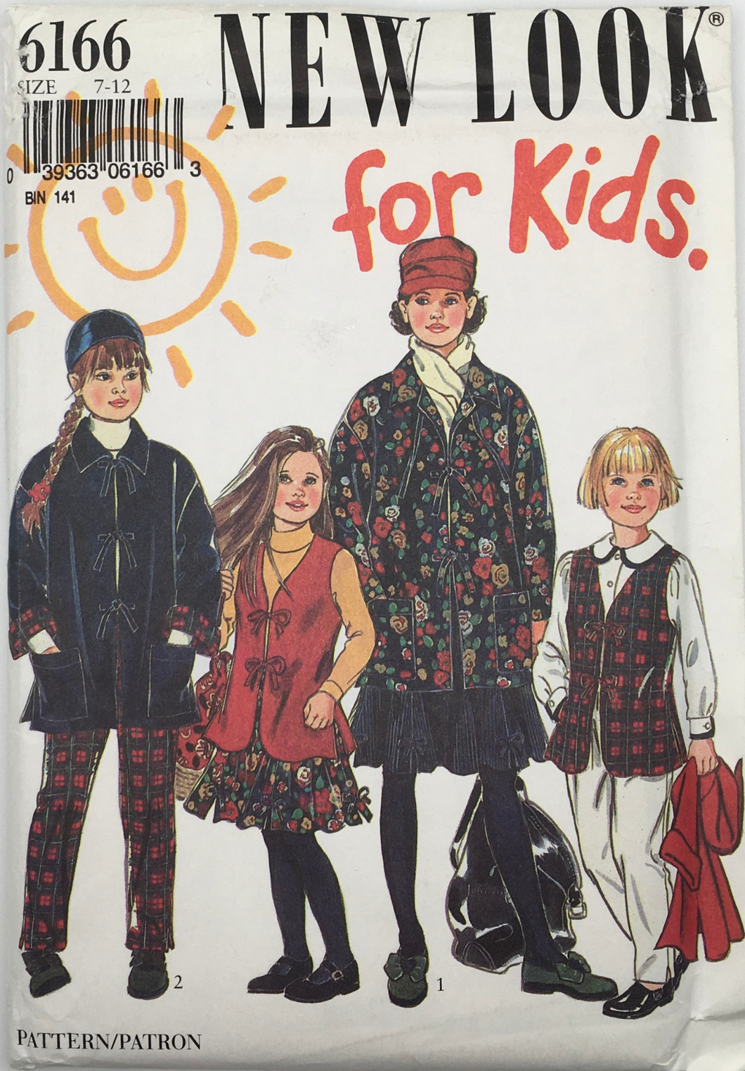 1990’s Vintage Sewing Pattern: New Look 6166