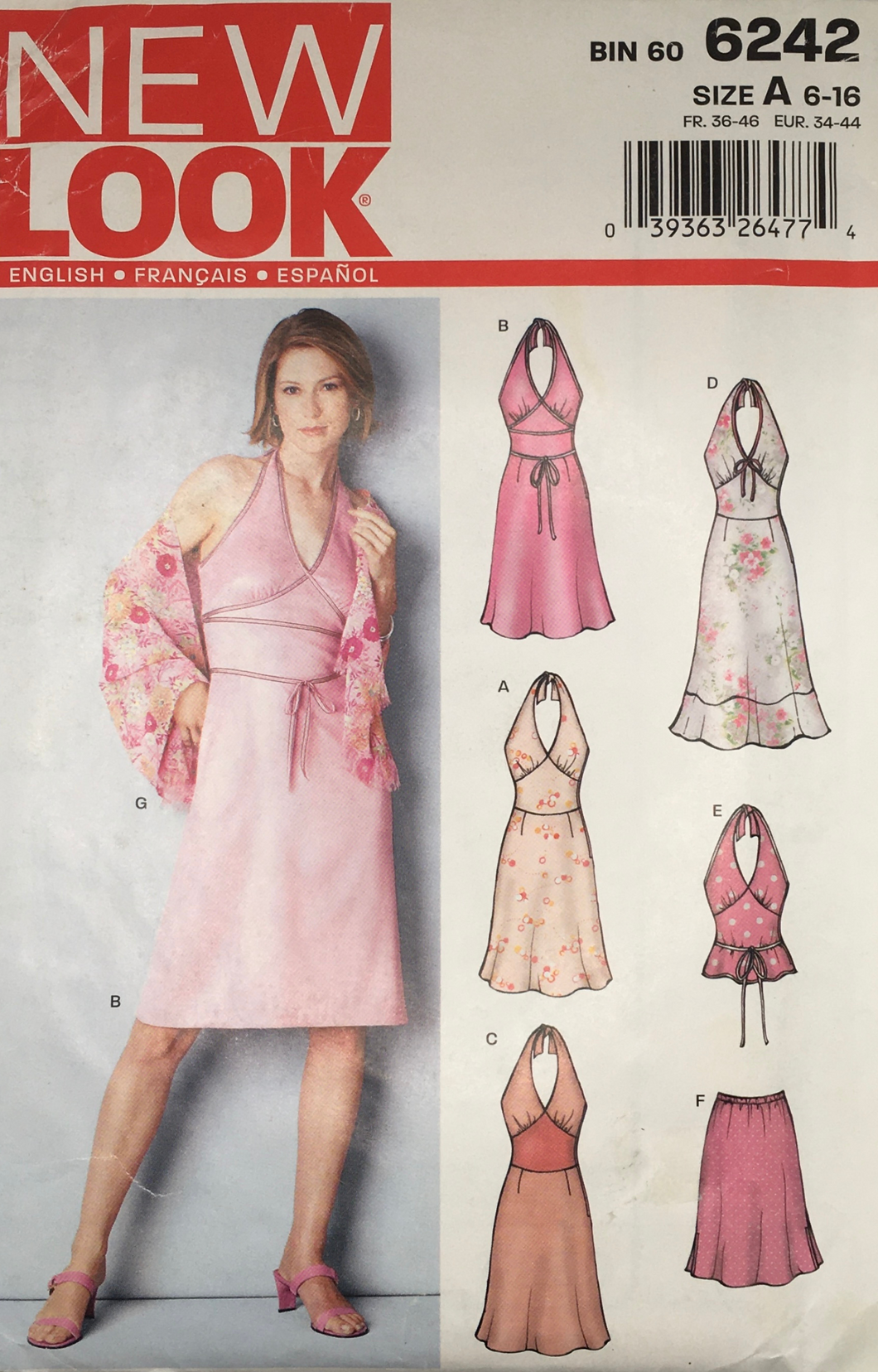 2003 Sewing Pattern: New Look 6242