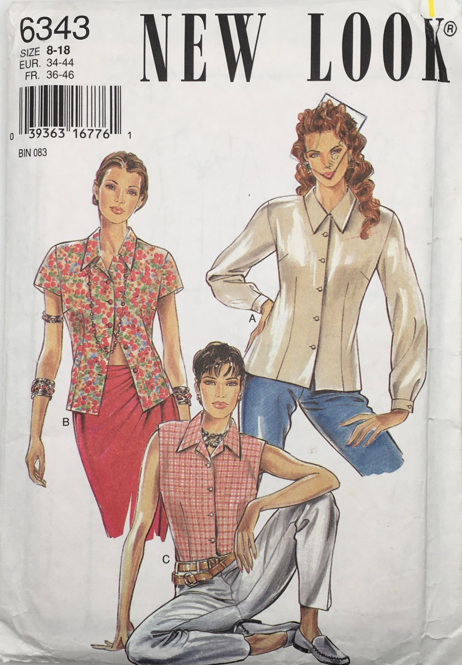 1995 Vintage Sewing Pattern: New Look 6343 – Vintage Stitch Australia