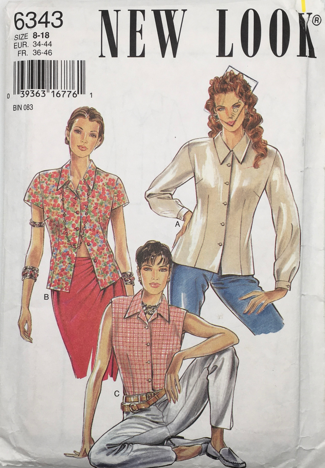 1995 Vintage Sewing Pattern: New Look 6343