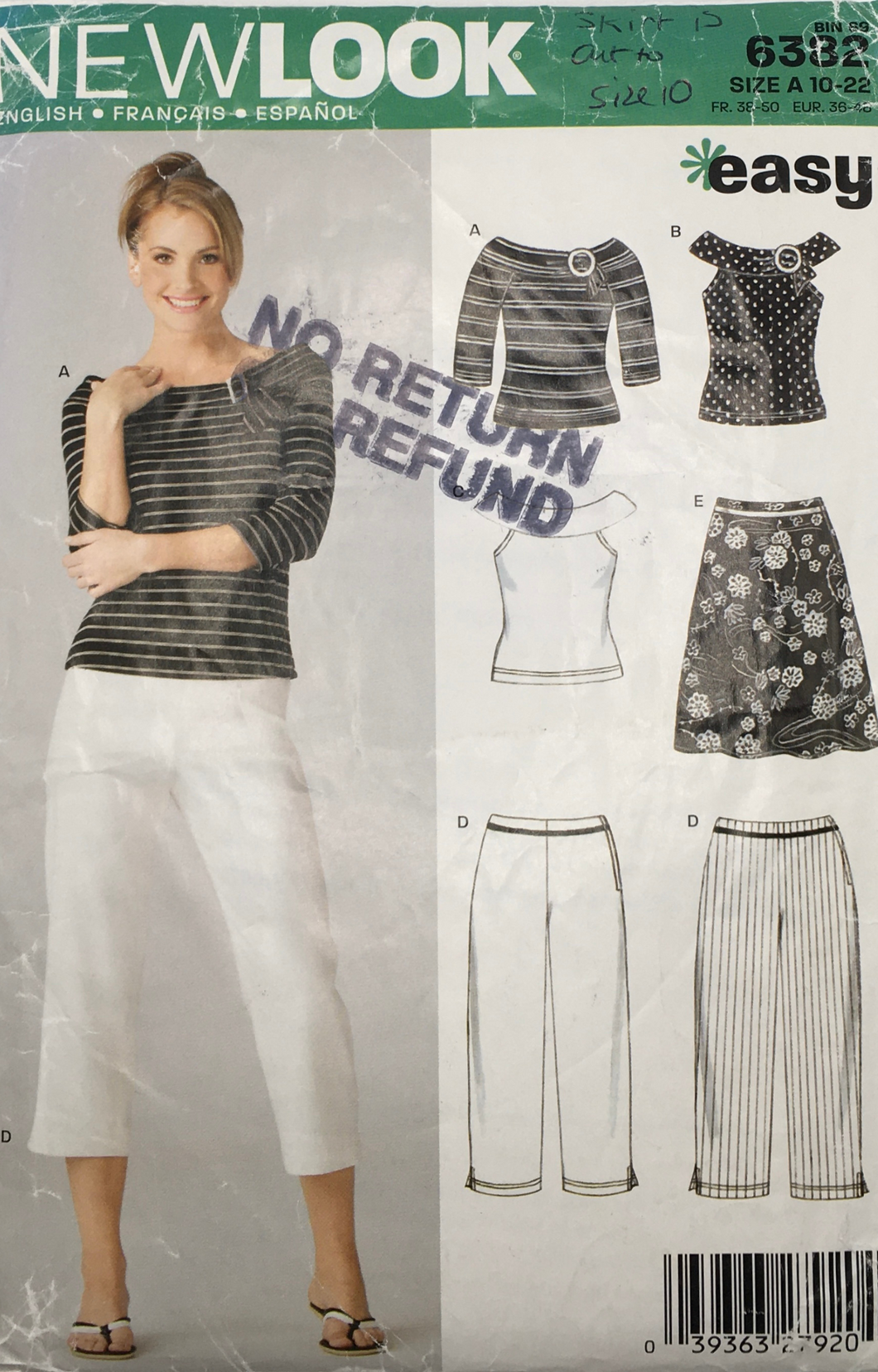 2000’s Sewing Pattern: New Look 6382