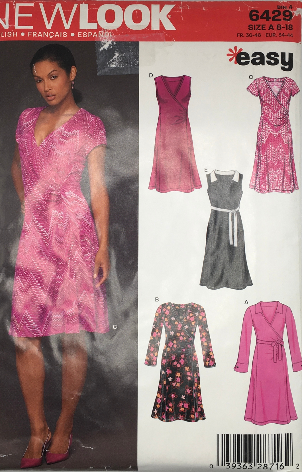 2004 Sewing Pattern: New Look 6429