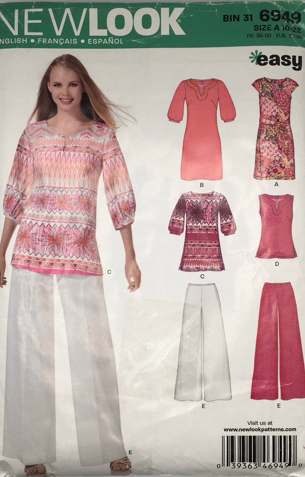 2010 Sewing Pattern: New Look 6949