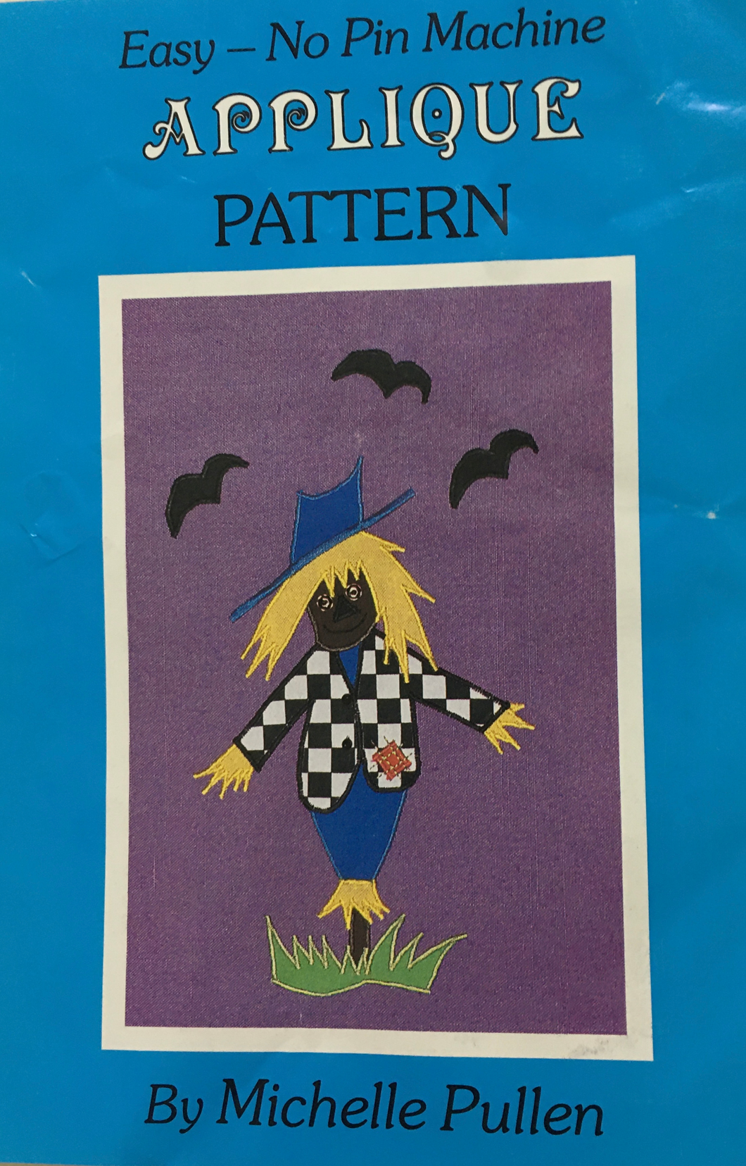 Vintage Applique and Embroidery Pattern: Scarecrow by Michelle Pullen