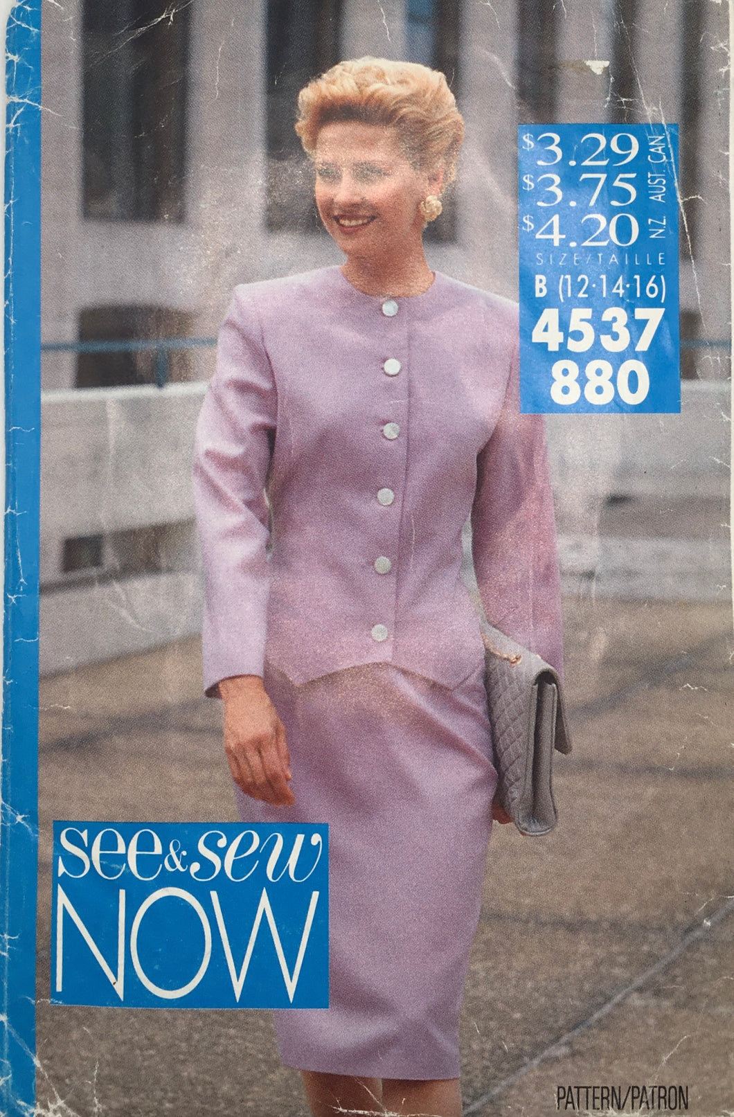 1989 Vintage Sewing Pattern: See & Sew 4537-880