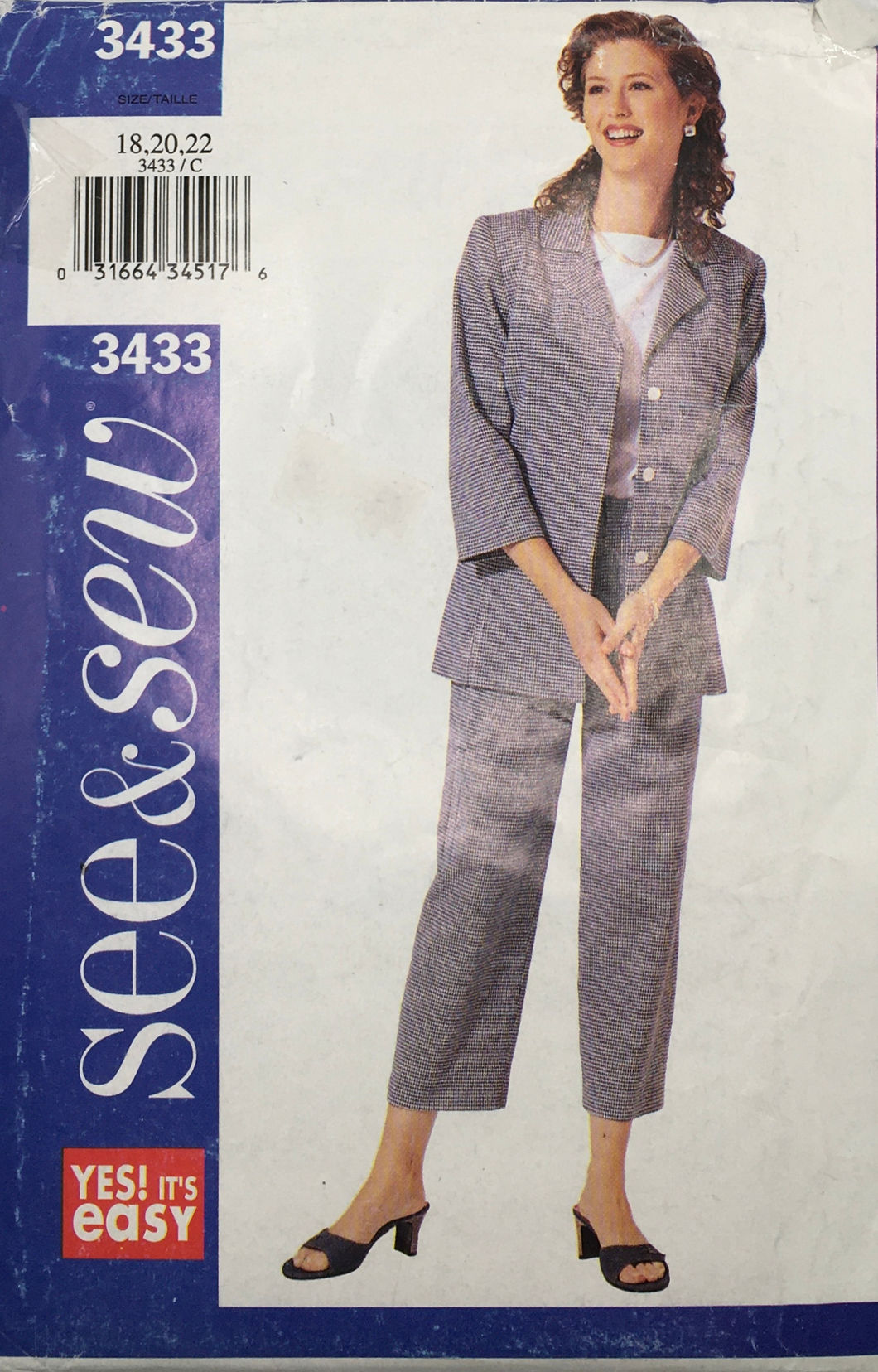 2002  Sewing Pattern: See & Sew 3433