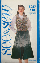 Load image into Gallery viewer, 1990 Vintage Sewing Pattern: See &amp; Sew 5037/514
