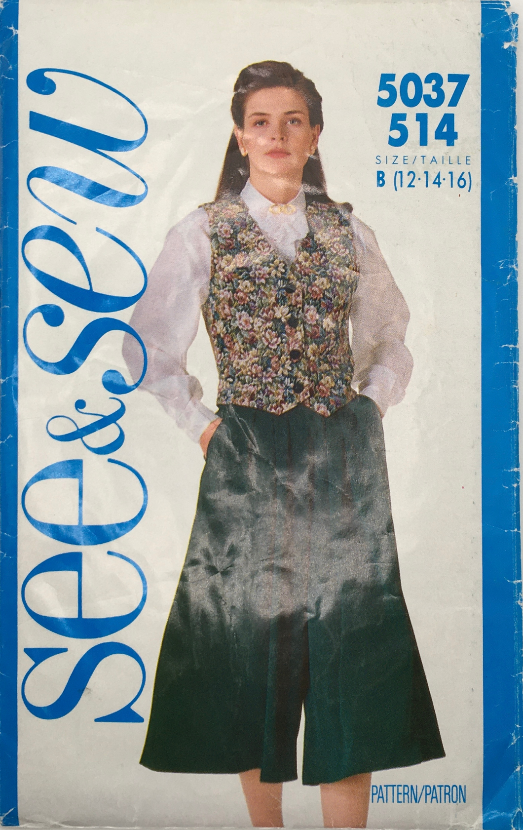 1990 Vintage Sewing Pattern: See & Sew 5037/514