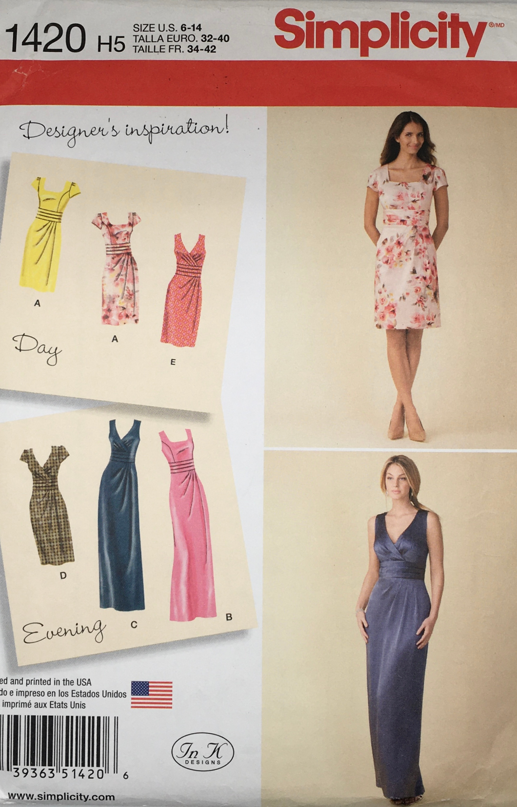 2014 Sewing Pattern: Simplicity 1420