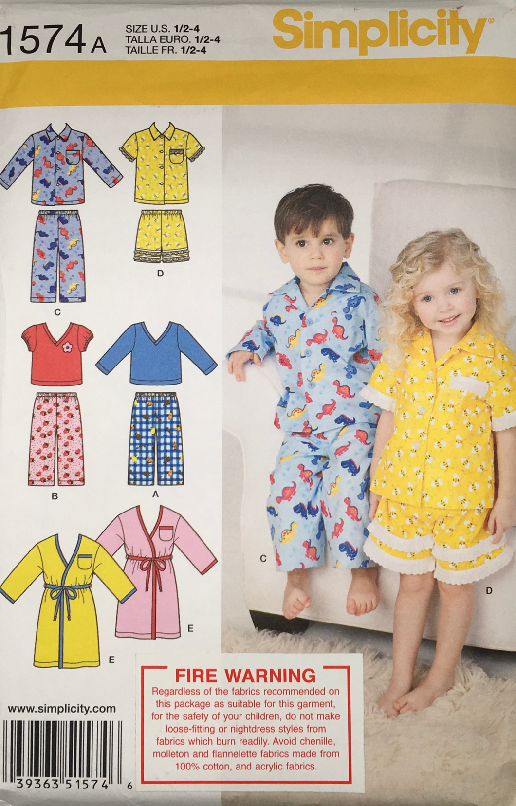 2013 Sewing Pattern: Simplicity 1574