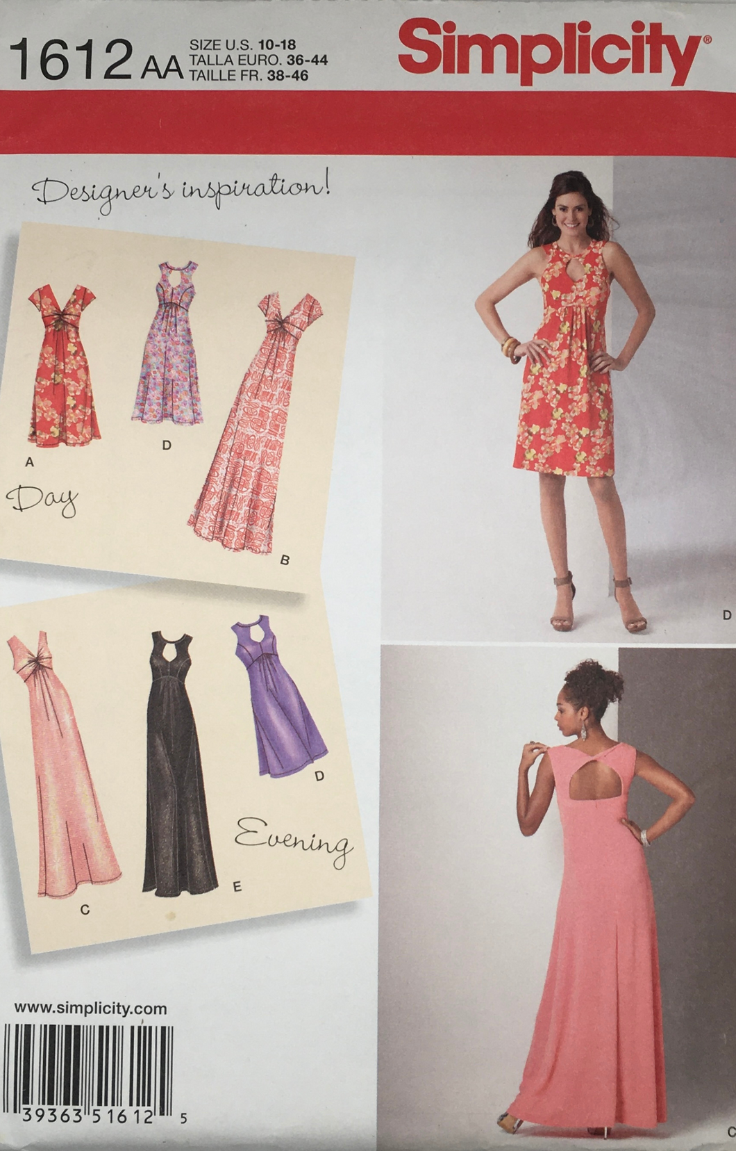 2013 Sewing Pattern: Simplicity 1612