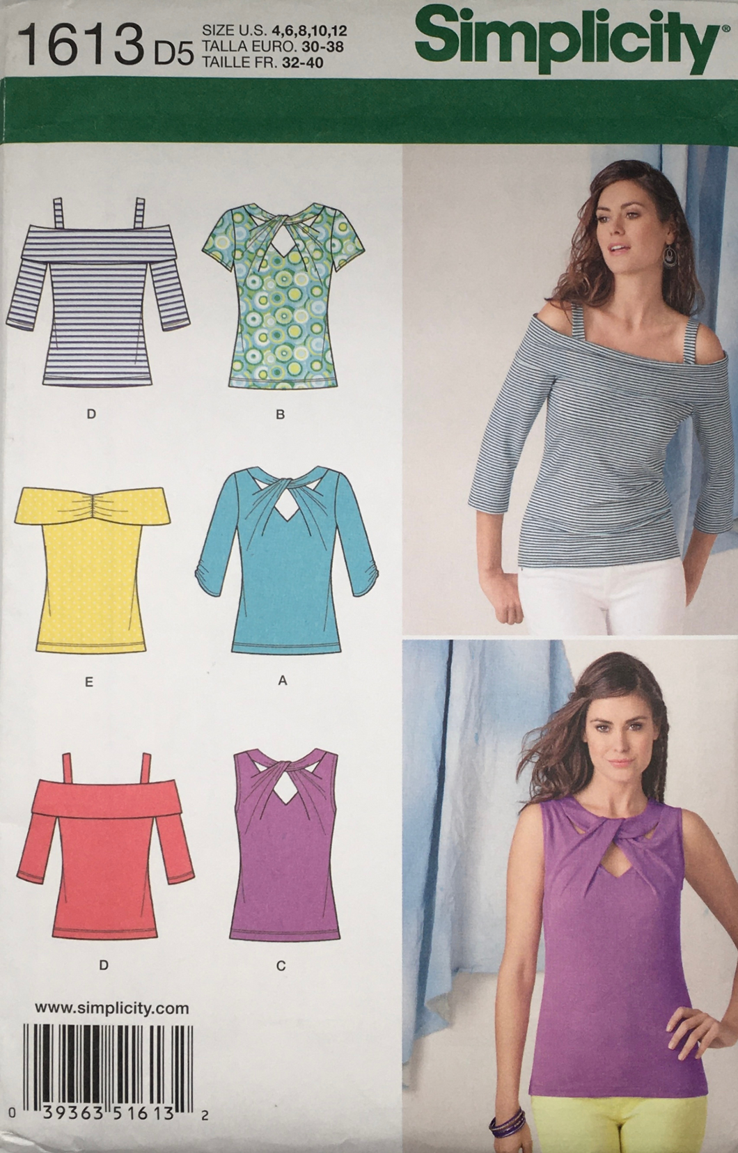 2013 Sewing Pattern: Simplicity 1613