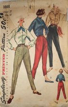 Load image into Gallery viewer, 1956 Vintage Sewing Pattern: Simplicity 1818
