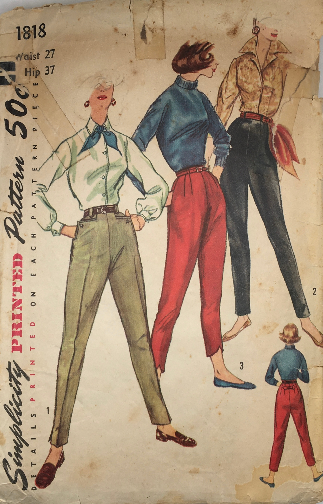 1956 Vintage Sewing Pattern: Simplicity 1818