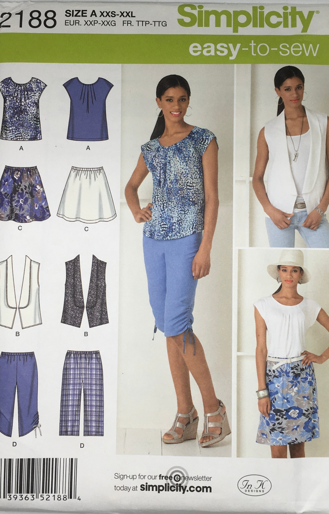 2011 Sewing Pattern: Simplicity 2188