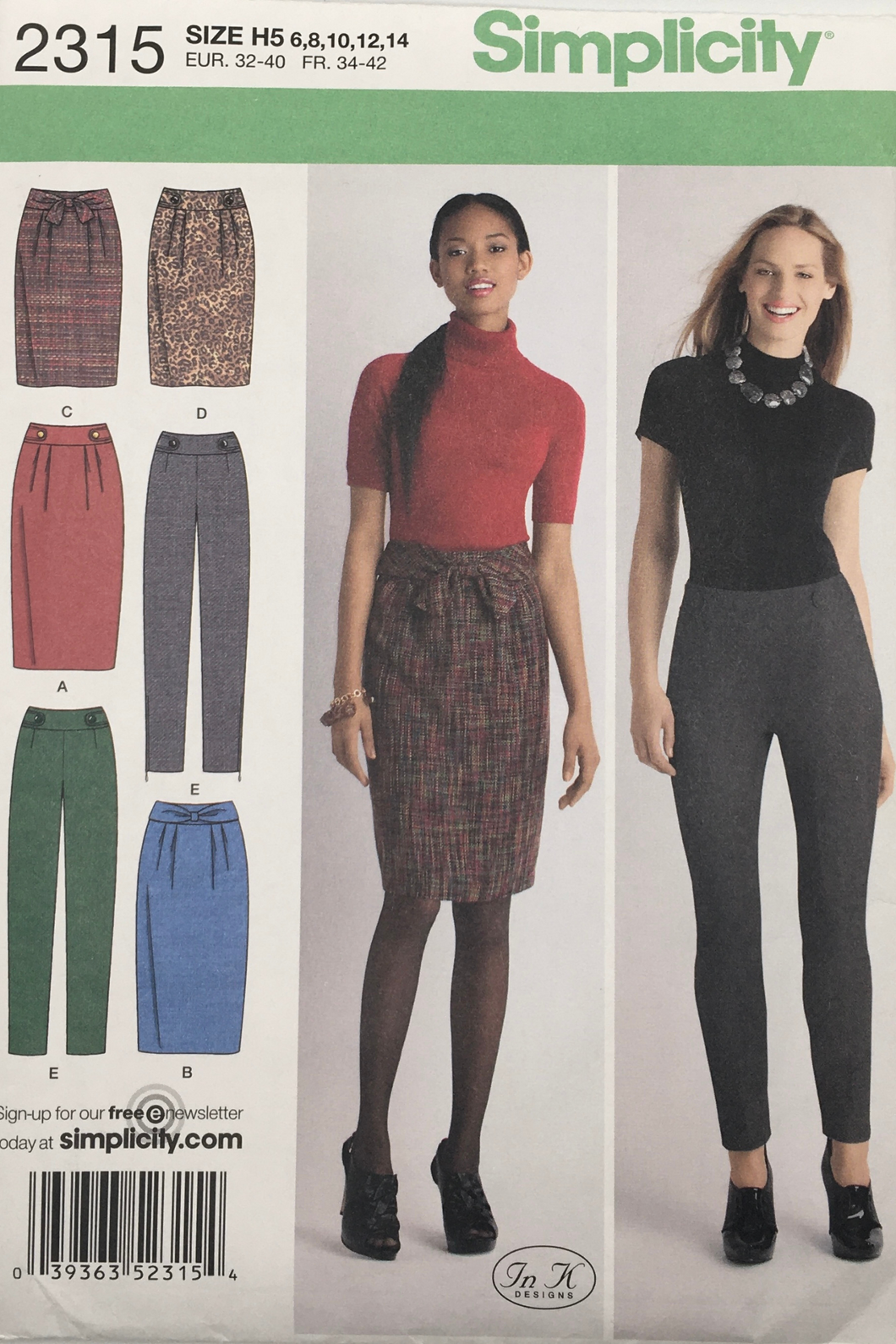 2010 Sewing Pattern: Simplicity  2315