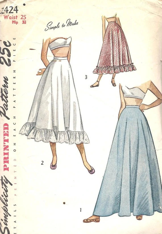 1948 Vintage Sewing Pattern: Simplicity 2421