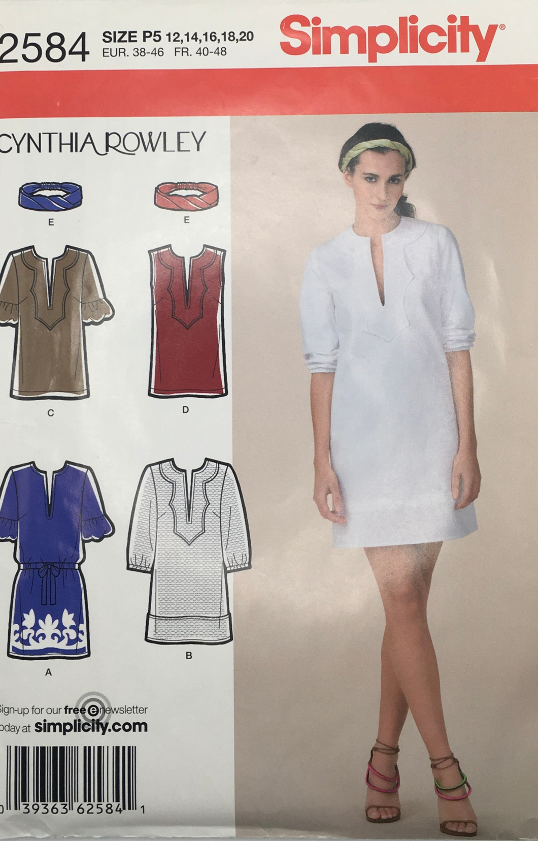 2008 Sewing Pattern: Simplicity 2584