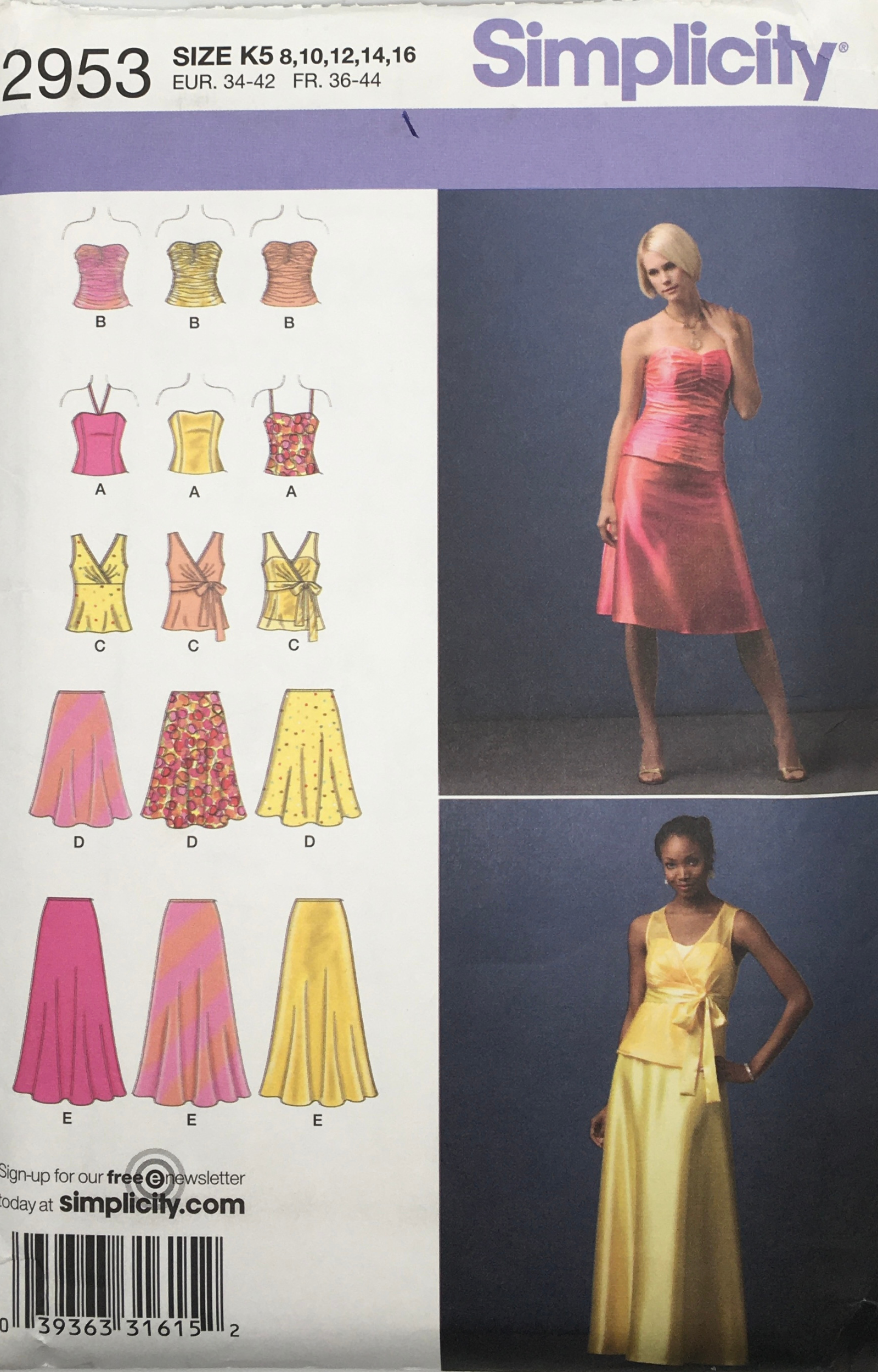 2008 Sewing Pattern: Simplicity 2953 – Vintage Stitch Australia