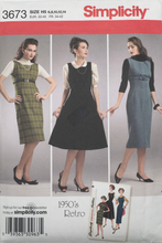 Load image into Gallery viewer, 1950&#39;s Reproduction  Sewing Pattern: Simplicity  3673
