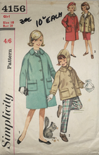 Load image into Gallery viewer, 1960&#39;s Vintage Sewing Pattern: Simplicity 4156
