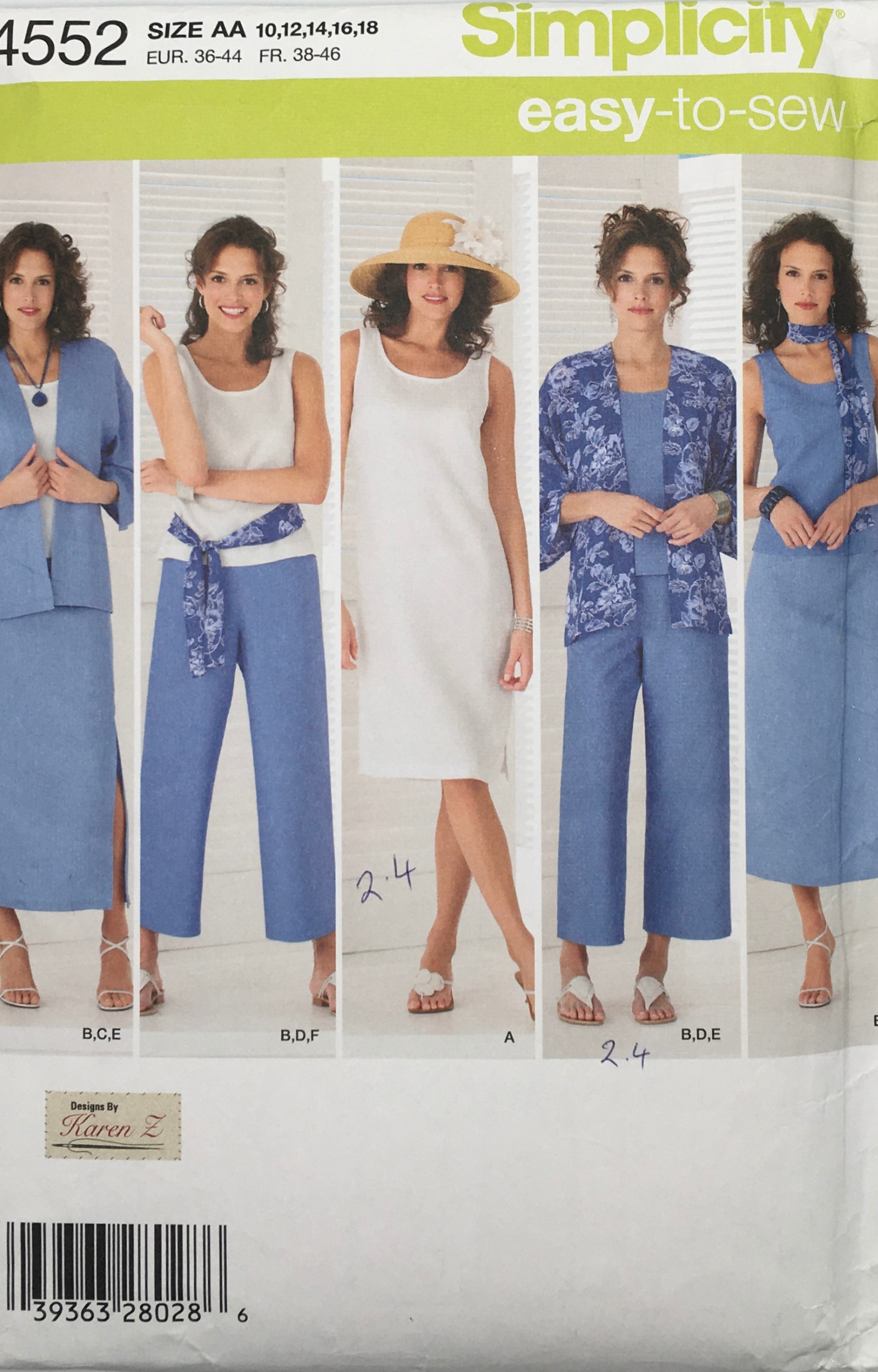 2005 Sewing Pattern: Simplicity 4552 – Vintage Stitch Australia