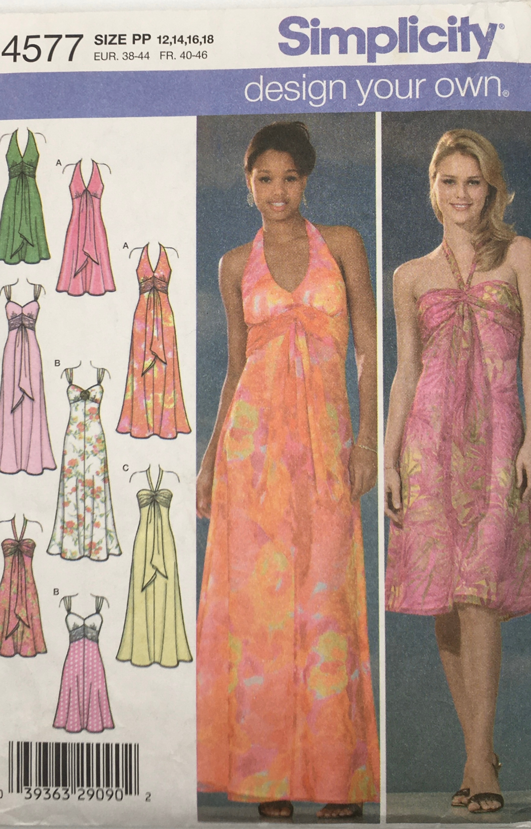 2005 Sewing Pattern: Simplicity 4577