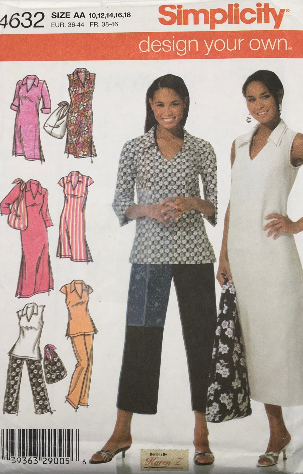 2005 Sewing Pattern: Simplicity 4632