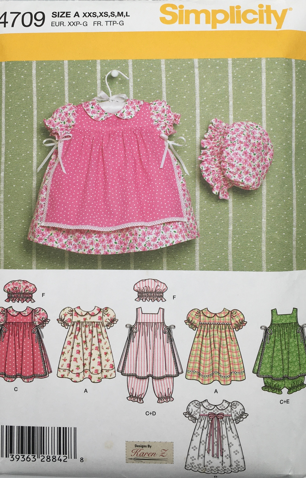 2005 Sewing Pattern: Simplicity 4709