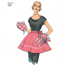 Load image into Gallery viewer, 1950&#39;s Reproduction Sewing Pattern: Simplicity 4858
