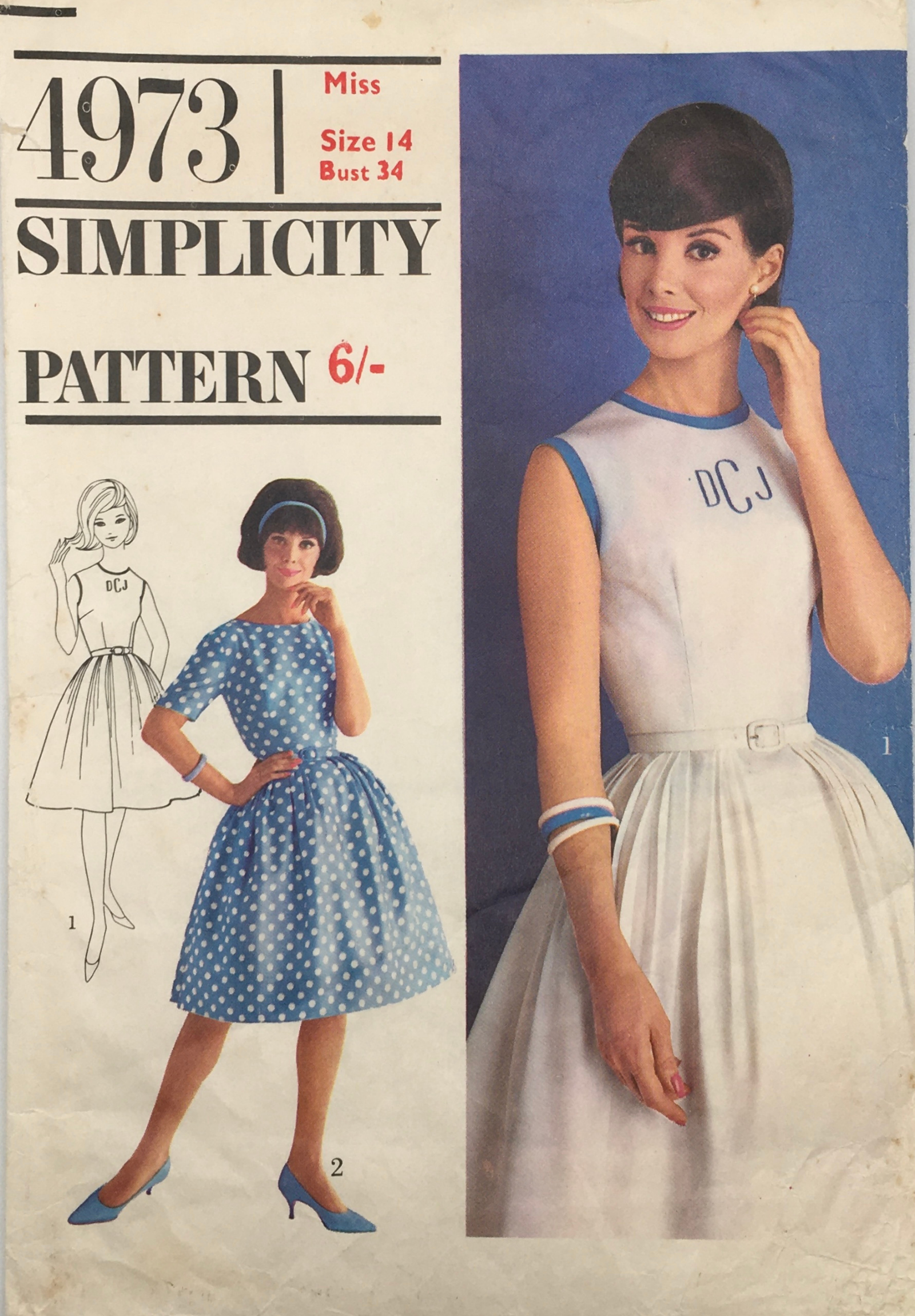 1960’s Vintage Sewing Pattern: Simplicity 4973 – Vintage Stitch Australia