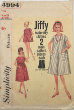 Load image into Gallery viewer, 1960’s Vintage Sewing Pattern: Simplicity  4994
