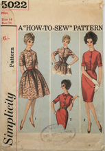 Load image into Gallery viewer, 1960’s Vintage Sewing Pattern: Simplicity  5022
