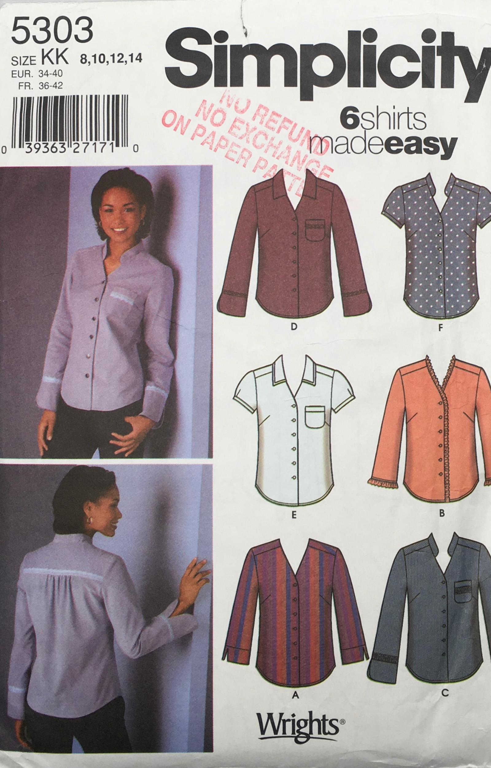 2003 Sewing Pattern: Simplicity 5303 – Vintage Stitch Australia