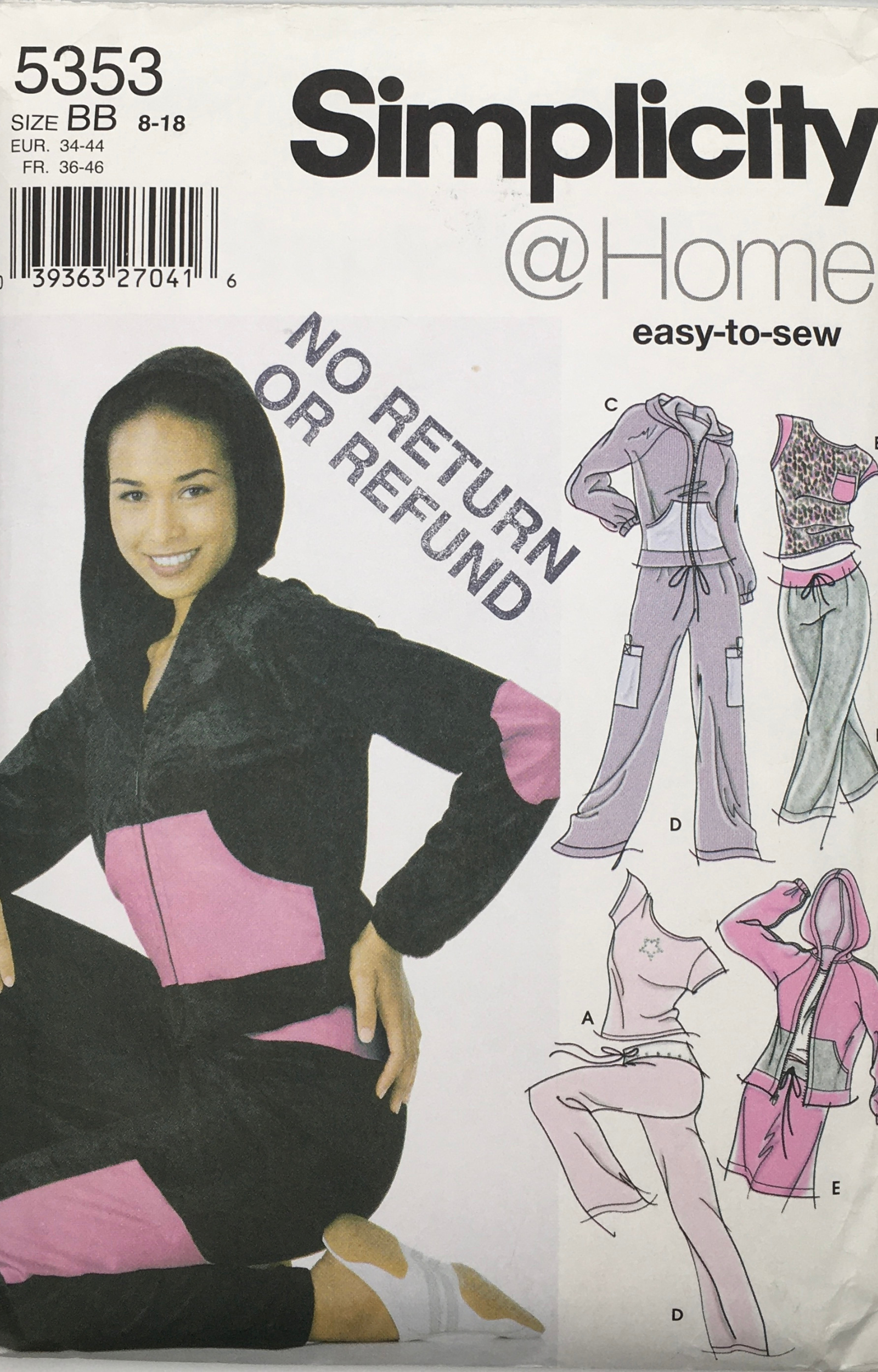 2003 Sewing Pattern: Simplicity 5353 – Vintage Stitch Australia