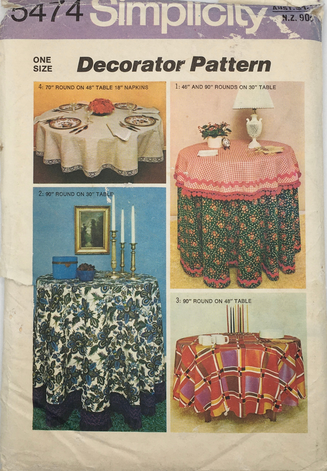 1973 Vintage Sewing Pattern: Simplicity 5474