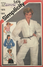 Load image into Gallery viewer, 1982  Vintage Sewing Pattern: Simplicity 5478
