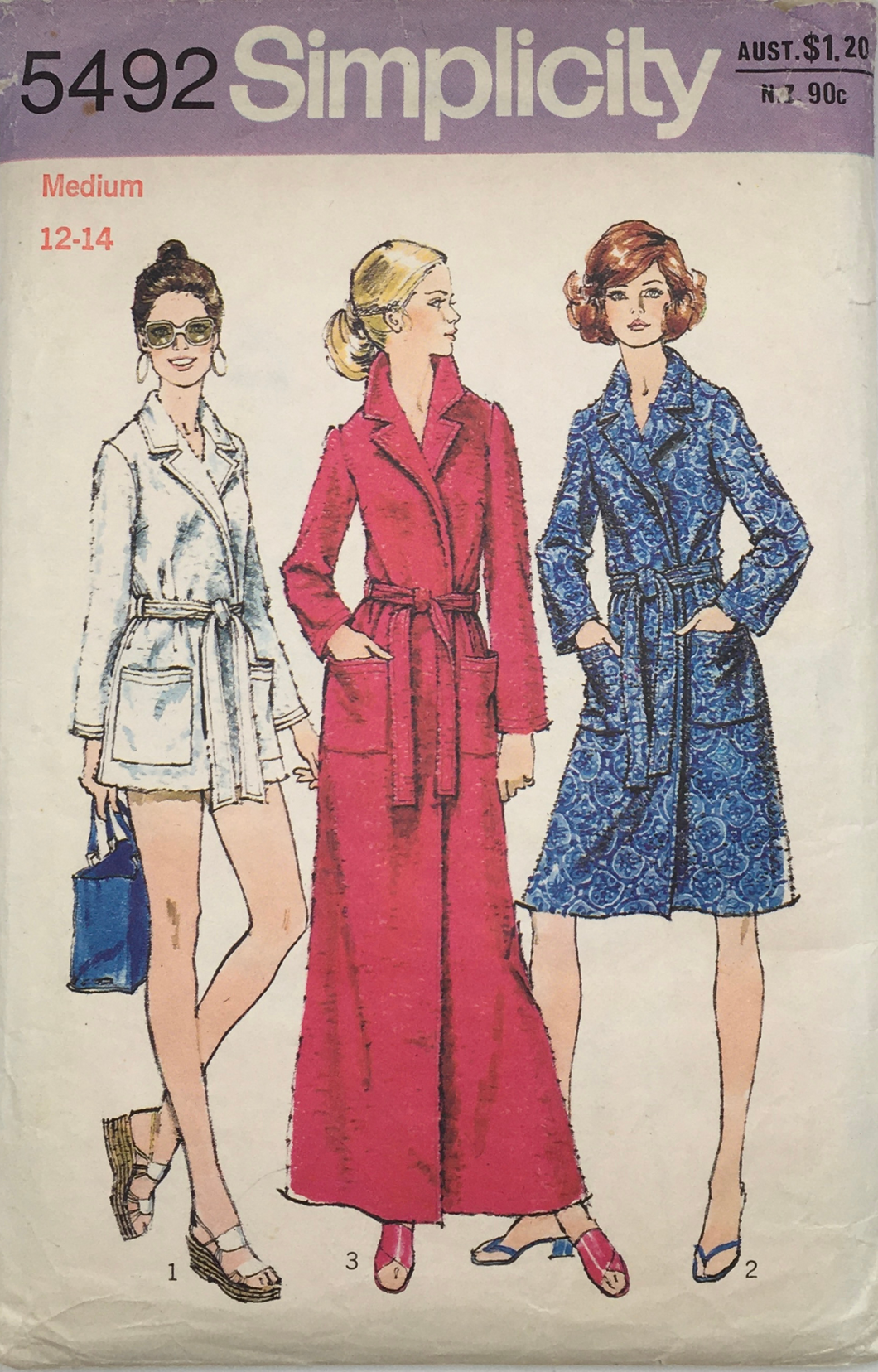 1973 Vintage Sewing Pattern: Simplicity 5492