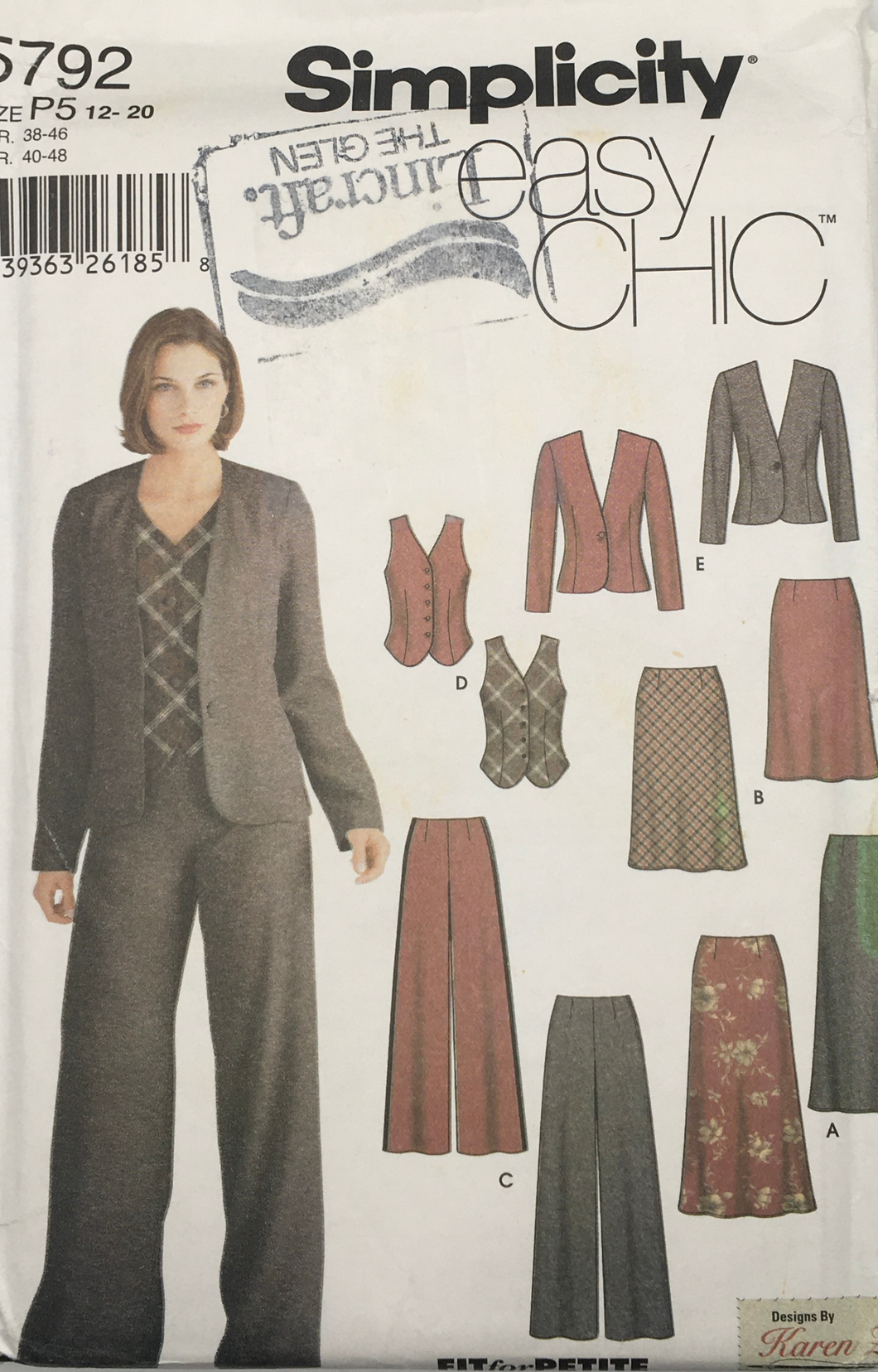 2002 Sewing Pattern: Simplicity 5792