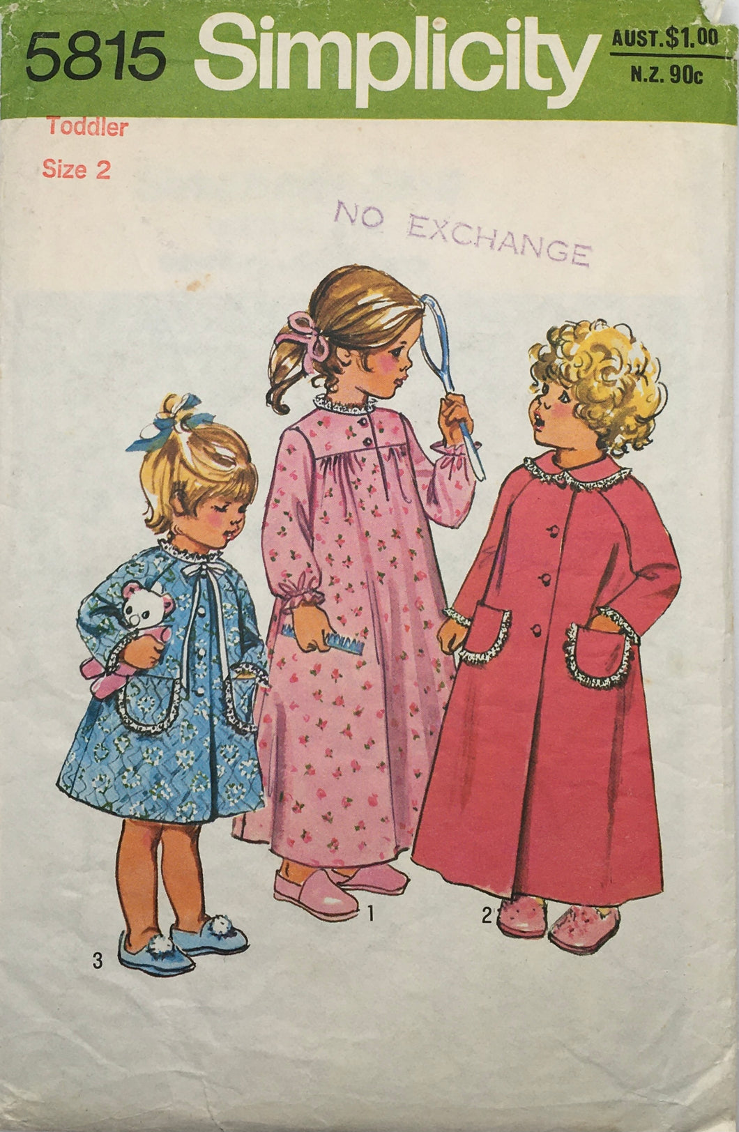 1974 Vintage Sewing Pattern : Simplicity 5815