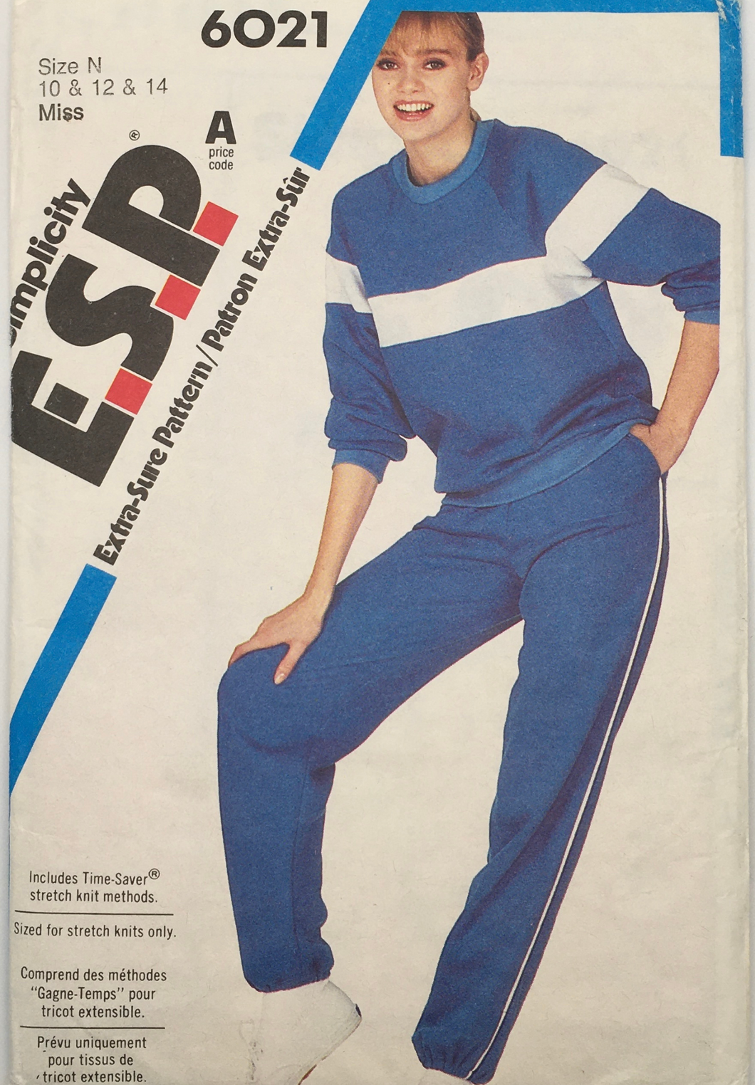 1984  Vintage Sewing Pattern: Simplicity 6021