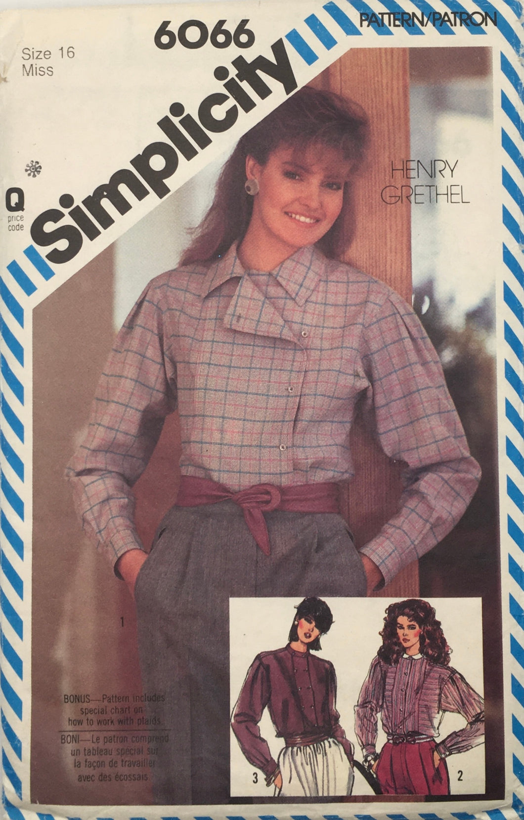 1985 Vintage Sewing Pattern: Simplicity 6066