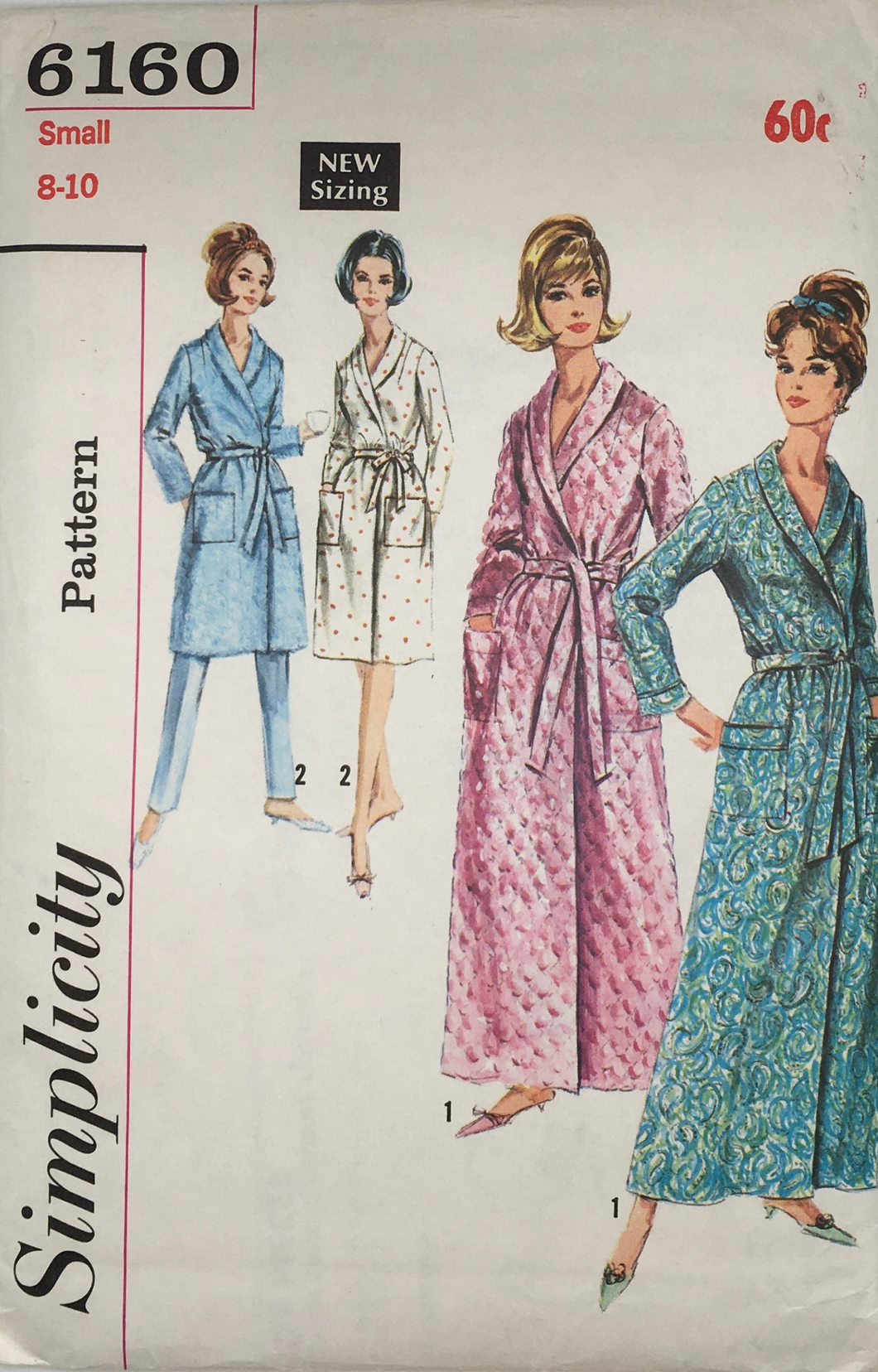 1965 Vintage Sewing Pattern: Simplicity 6160